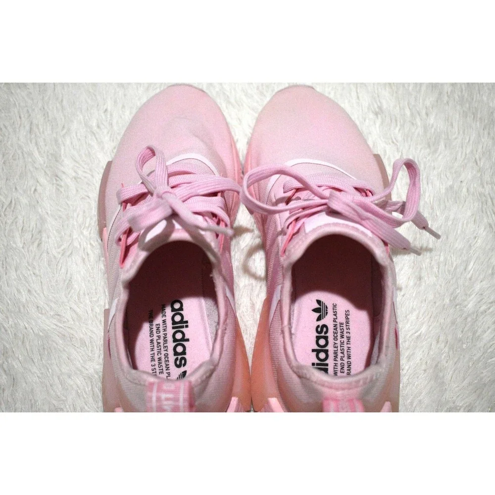 Adidas Originals NMD_R1 Clear Pink Athletic Shoes Sneakers HQ8862 Womens 8.5
